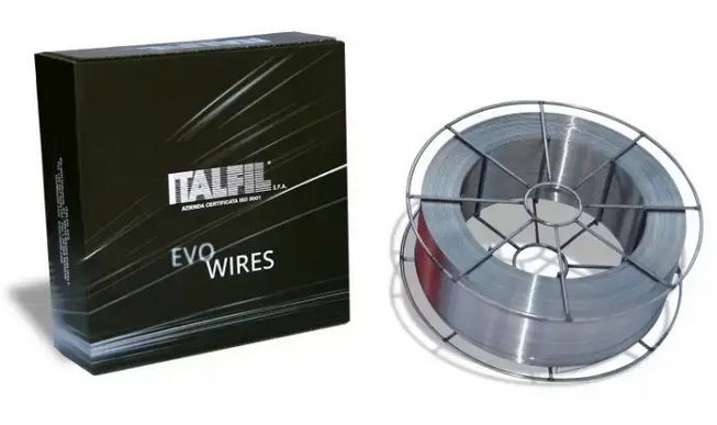 Зварювальний дріт EVO 2 AWS ER70S-6 / EN ISO G3Si1 (СВ08г2С) д-0.8мм (16кг)